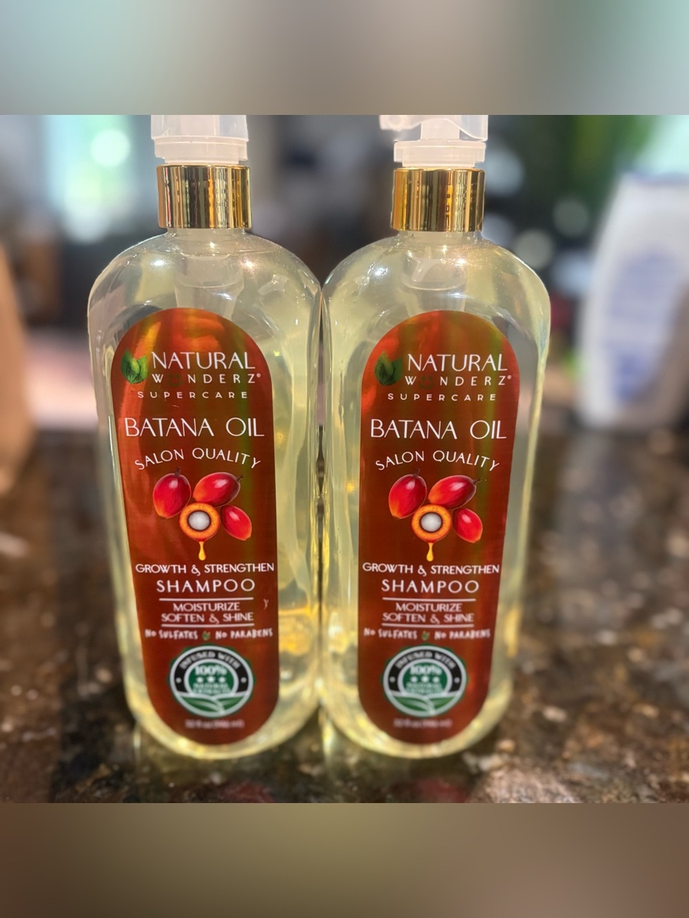 NEW Natural Wunderz Supercare Batana Oil Shampoo Duo (Set of 2)